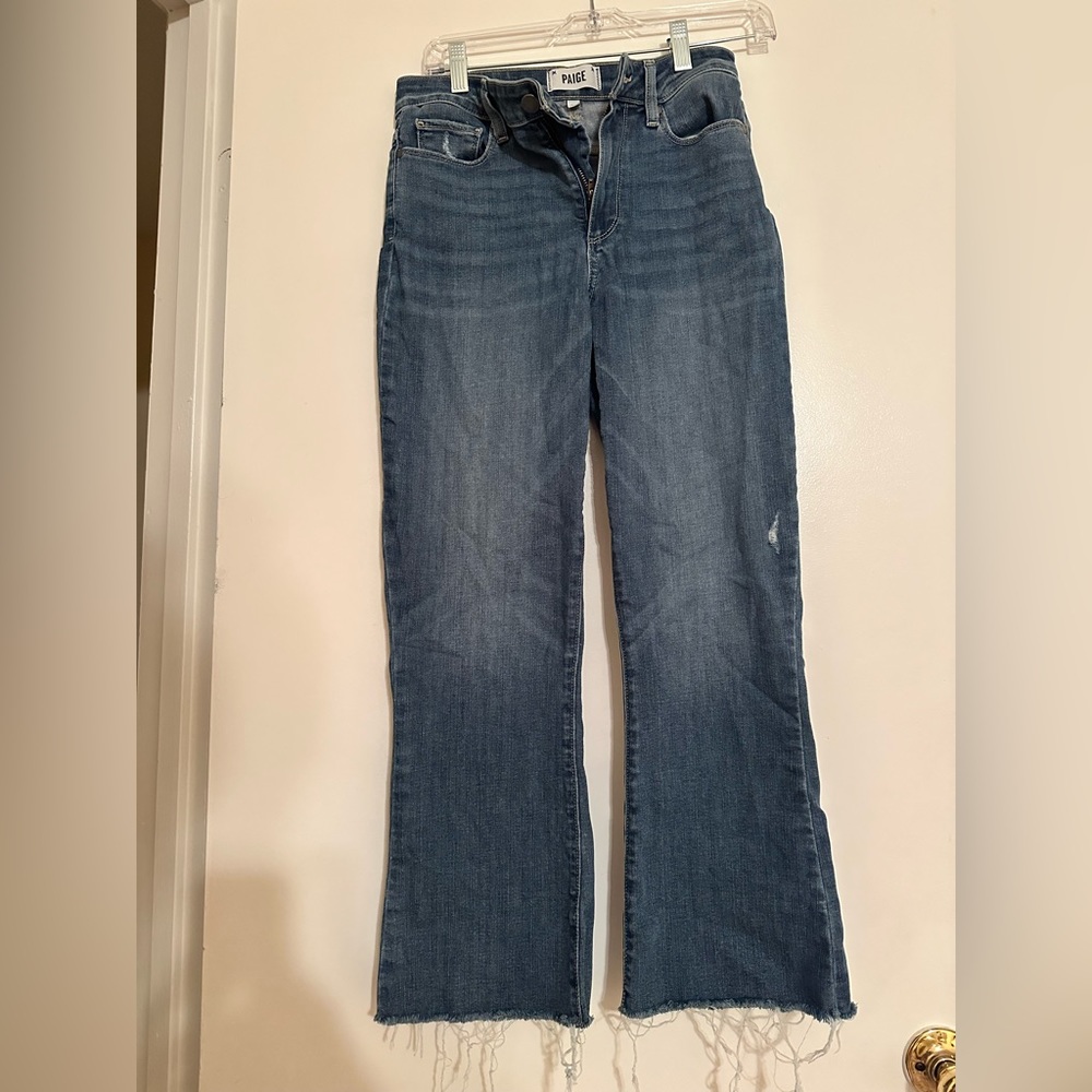 Paige straight Jean, size 27 great condition frayed ends